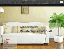 Tablet Screenshot of malerfachgeschaeft-budt.de